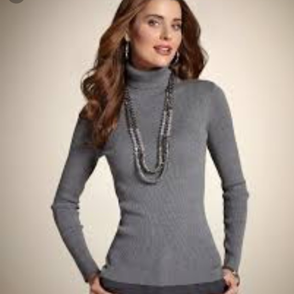 Chico's Sweaters - Chico's Reagan Turtle Neck Grey NWT